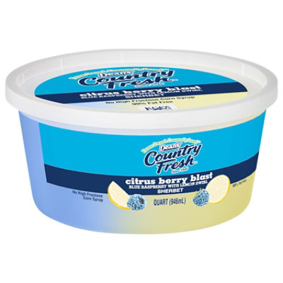 Dean's Country Fresh Sherbet Citrus Berry Blast , Quart Plastic Tub - 1 QT - Image 3