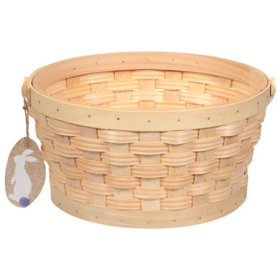 Ssel Natural Wood Basket - EA - Image 2