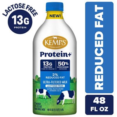 Kemps Milk Protein Plus Ultra Filtered Esl Lactose Free 2% Reduced Fat 48 Fz - 48 FZ - Image 1