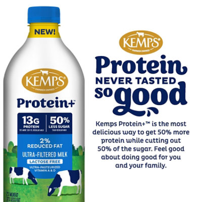 Kemps Protein Plus Lactose Free 2% Reduced Fat Milk - 48 Fl. Oz. - Image 2
