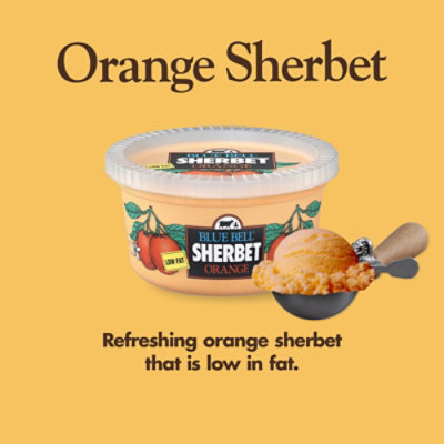 Blue Bell Orange Sherbet - 1 Quart - 1 QT - Image 2