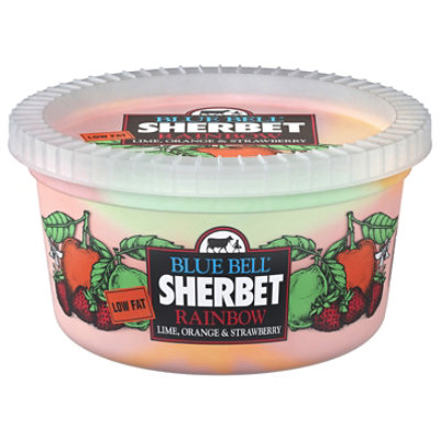 Blue Bell Rainbow Sherbet - 1 Quart - 1 QT - Image 1