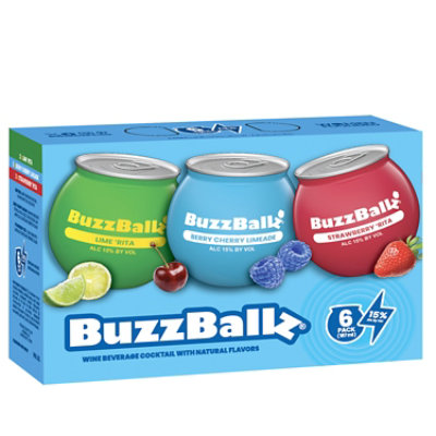 Buzzballz Variety Pack - 6 - 187 ML - Image 1