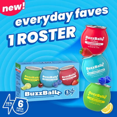 Buzzballz Variety Pack - 6 - 187 ML - Image 2