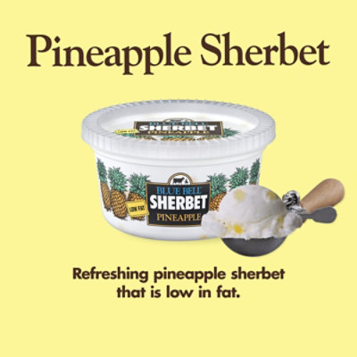 Blue Bell Pineapple Sherbet - 1 Quart - 1 PT - Image 2