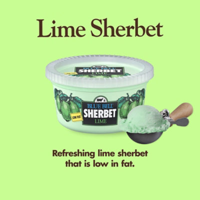 Blue Bell Lime Sherbet - 1 Quart - 1 PT - Image 2