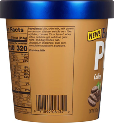 Blue Bell Pro Coffee High Protein Frozen Dairy Dessert - 1 Pint - 1 PT - Image 5