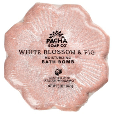Pacha Bath Bomb White Blossom Fig - 5 OZ - Image 1