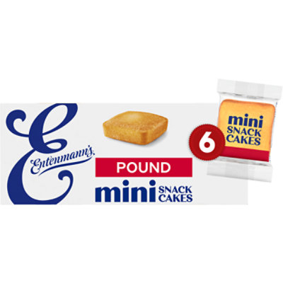 Entenmanns Pound Mini Snack Cakes 6 Count - 8.25 OZ - Image 1