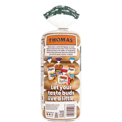 Thomas 100% Whole Wheat Bagels 6 - 18 OZ - Image 5