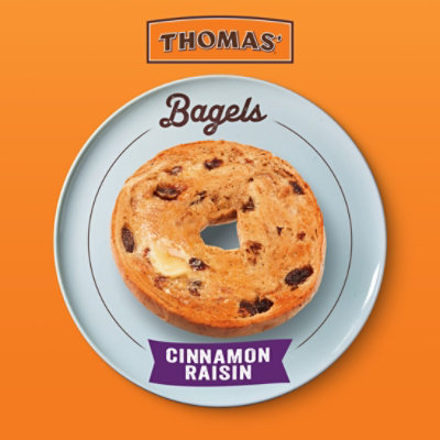 Thomas Cinnamon Raisin Bagels 6 Count - 18 OZ - Image 3