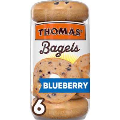 Thomas Blueberry Bagels 6 Count - 18 OZ - Image 1