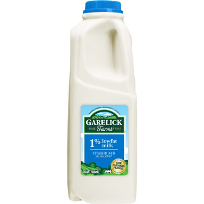 Garelick Farms Milk 1% Lowfat , Quart Plastic Jug - 1 QT - Image 1