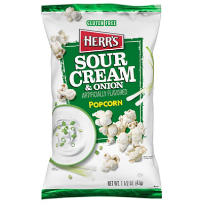 Herrs Popcorn Sour Crm & Onion - 1.5 OZ - Image 2