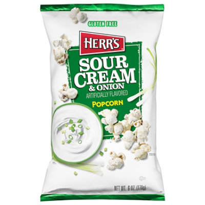 Herr's Sour Cream & Onion Flavored Popcorn 6 Oz - 6 OZ - Image 1