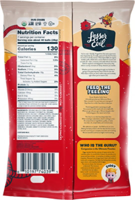 Lesser Evil Puffs Buffalo Cheddar Space Balls Organic - 7 OZ - Image 5