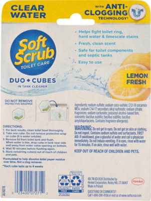 Soft Scrub Duo-cubes In-tank Automatic Toilet Cleaner, Clear Water, Lemon Fresh - 4 Ct. - 4 CT - Image 8