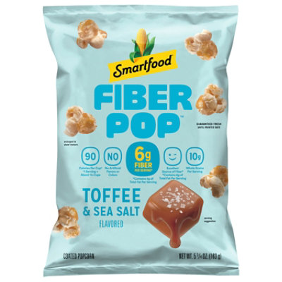Smartfood Fiber Pop Toffee and Sea Salt Popcorn - 5.75 OZ - Image 1