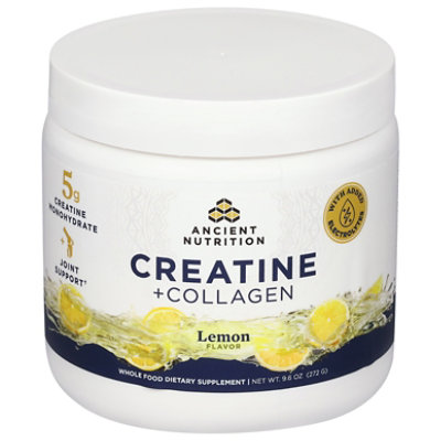 Anct Nut Creatine Collagen Lemon - 9.6 OZ - Image 1