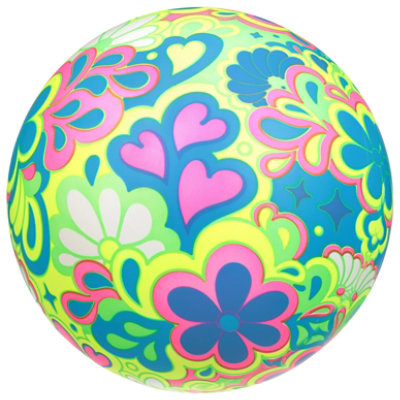 Hedstrom 10 Inch Neon Vinyl Rainbow Ball - Each - Image 2