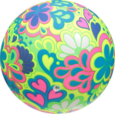 Hedstrom 10 Inch Neon Vinyl Rainbow Ball - Each - Image 3