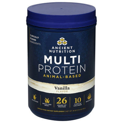 Anct Nut Multi Protein Animal Vanilla - 18 OZ - Image 2