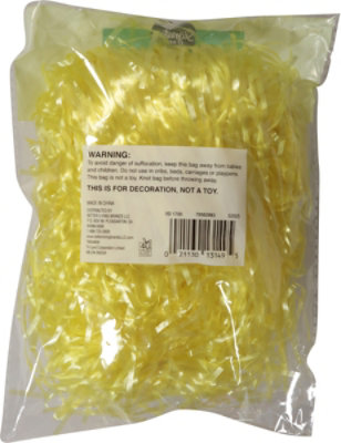 Ssel Yellow Plastic Easter Grass - EA - Image 3
