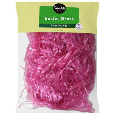 Ssel Pink Plastic Easter Grass - EA - Image 1