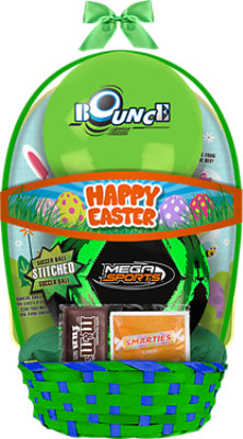 Megatoys 2 Ball Green Filled Basket - Each - Image 1