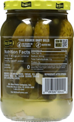 Mt Olive Kosher Baby Dill Pickles 16fz - 16 FZ - Image 5