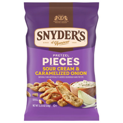 Snyder's Of Hanover Sour Cream & Caramelized Onion Pretzels, 11.25 Oz Bag - 11.25 OZ - Image 1