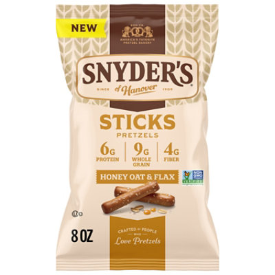 Snyders Of Hanover Pretzels Honey Oat Flax - 8 OZ - Image 1