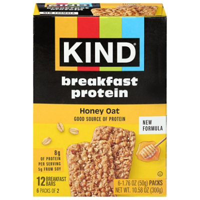 Kind Honey Oats Protein Breakfast Bars 6ct 1.76oz - 6 CT - Image 3