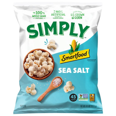 Smartfood Popcorn Sea Salt 4.5 Oz - 4.5 OZ