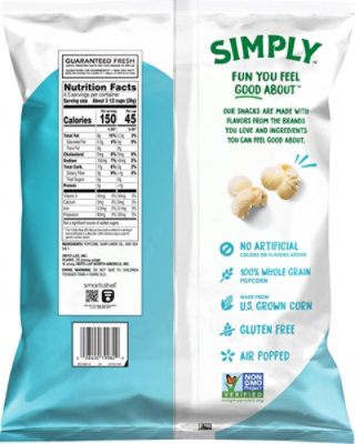 Smartfood Popcorn Sea Salt 4.5 Oz - 4.5 OZ - Image 5