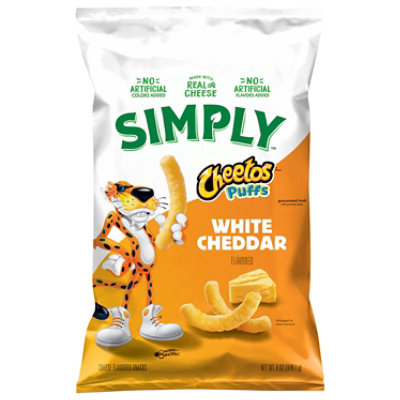 Cheetos Puffs Cheese Flavored Snacks White Cheddar 6 Oz - 6 OZ - Image 1