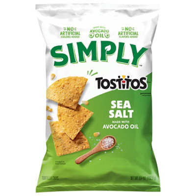 Tostitos Tortilla Chips Sea Salt And Avocado Oil, 5.5 Oz - 5.5 OZ - Image 1