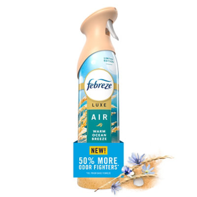 Febreze Air Freshener Aerosol / Sprays Warm Ocean Breeze - 8.1 OZ - Image 1