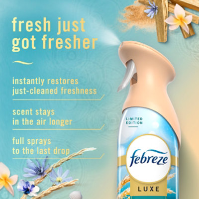 Febreze Air Freshener Aerosol / Sprays Warm Ocean Breeze - 8.1 OZ - Image 3