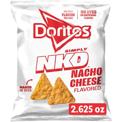 Doritos Simply Nkd Tortilla Chips Nacho Cheese, 2 5/8 Oz - 2.625OZ - Image 2