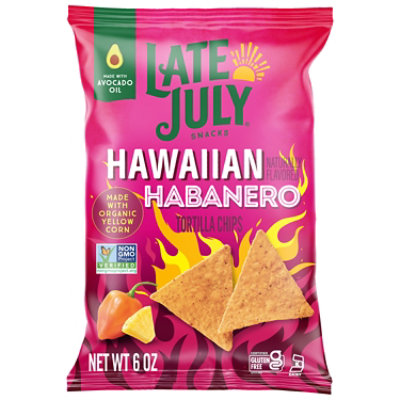 Late July Snacks Hawaiian Habanero Tortilla Chips 6 Oz Bag - 6 OZ - Image 1