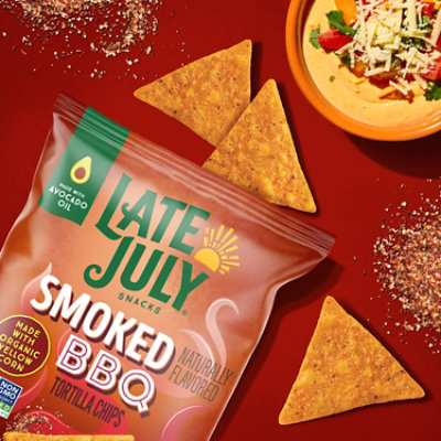 Late July Snacks Smoked Bbq Tortilla Chips 6 Oz Bag - 6 OZ - Image 2