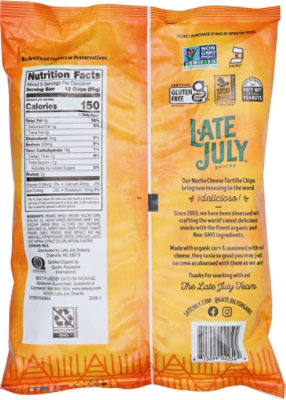 Late July Snacks Nacho Cheese Tortilla Chips 6 Oz Bag - 6 OZ - Image 6