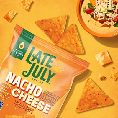 Late July Snacks Nacho Cheese Tortilla Chips 6 Oz Bag - 6 OZ - Image 2