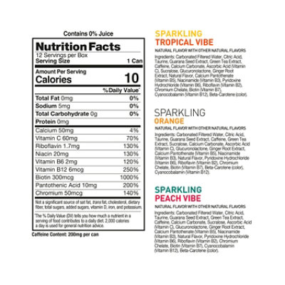 Celsius Sparkling Variety Pack Functional Energy Drink 12 Fl Oz Pack Of 12 - 144 FZ - Image 2