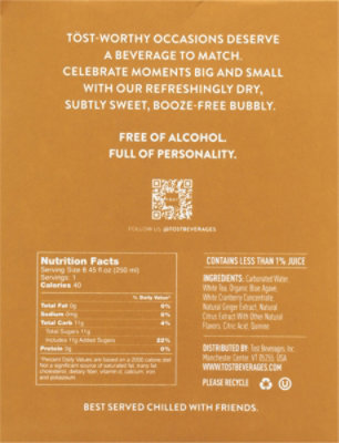 Tost Non Alc Sparkling Original 250ml 4pk Cans Wine - 4-250 ML - Image 5