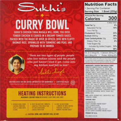 Sukhi's Chicken Tikka Masala Bowl, 9 Oz - 9 OZ - Image 5