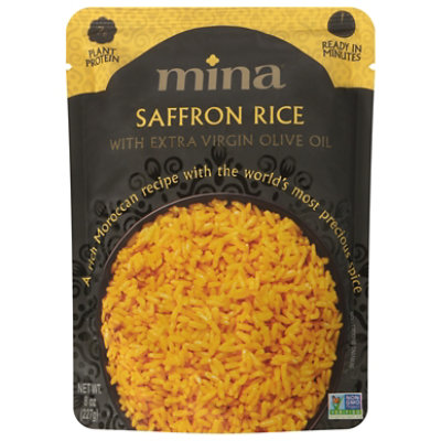 Mina Rice Saffron Extra Virgin Olive Oil - 8 FZ - Image 2
