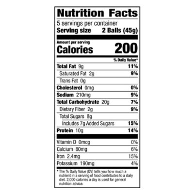 Nature Valley Peanut Butter Chocolate Chip Protein Balls - 7.94 OZ - Image 3
