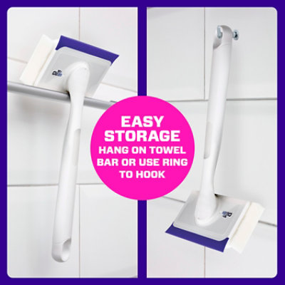 Mr. Clean Magic Eraser Shower & Tub Scrubber Kit, Lemon - 1 Cleaning Handle & 2 Erasers - EA - Image 7